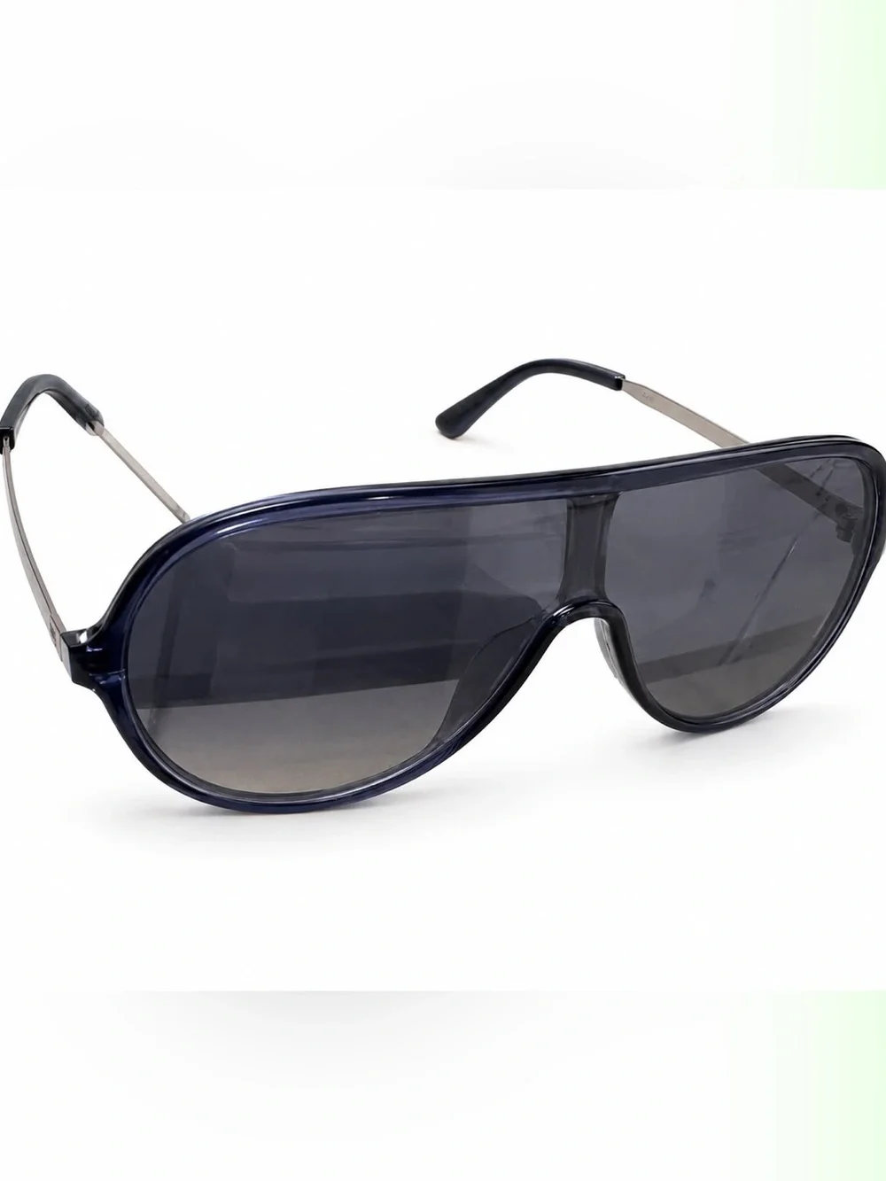 Women’s Dark Gray Shield Sunglasses - Unbranded